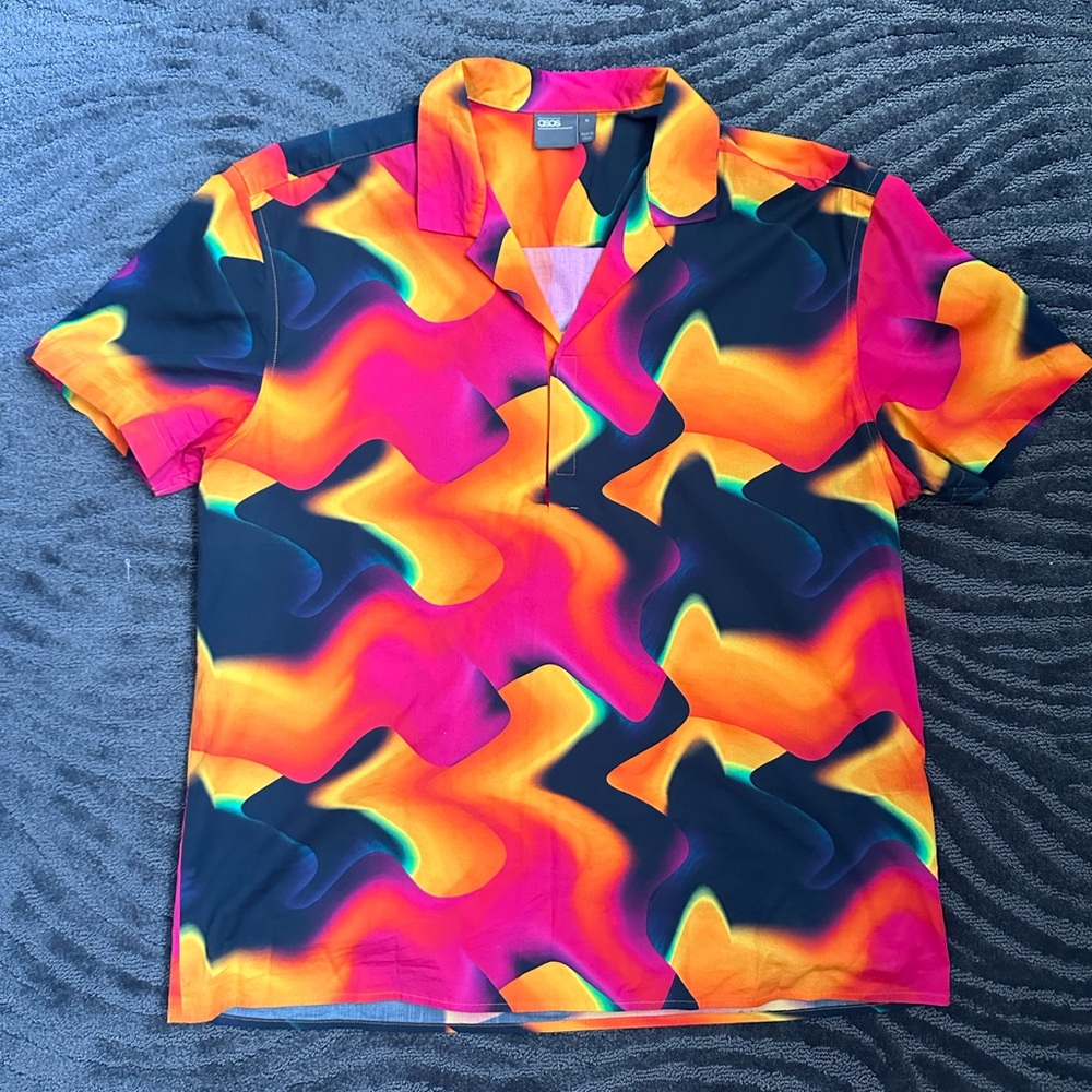ASOS Men’s printed short sleeve dress shirt